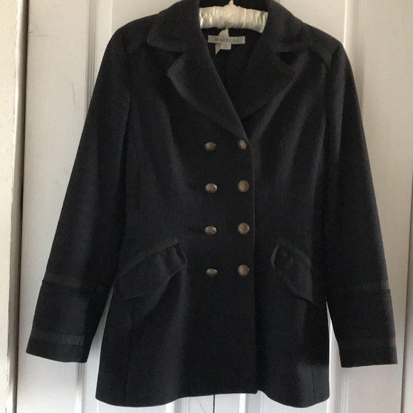 Marella Jackets & Blazers - Marella Black wool military jacket